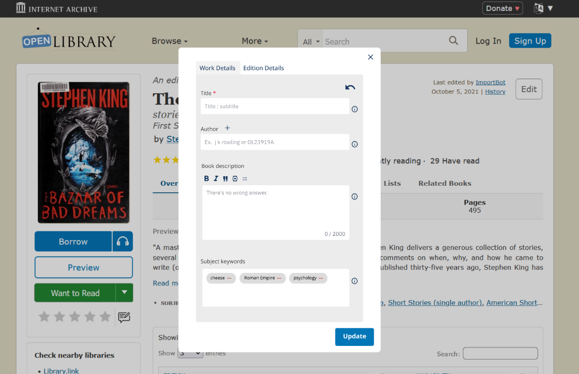 The Open Library Blog | A Web Page For Every Book